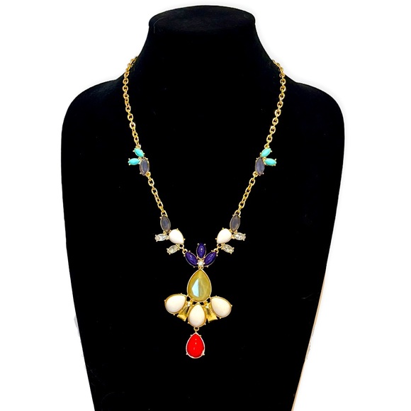 Neiman Marcus Jewelry - LEE ANGEL for NEIMAN MARCUS | Primary Color Pop Gold Statement Necklace | NWT